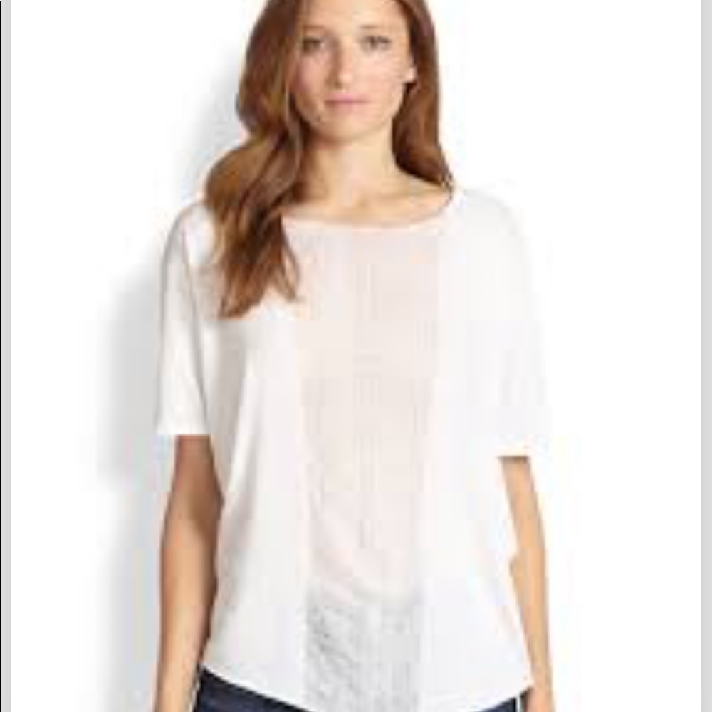 Raquel Allegra Short Sleeve Basic Tee Optic White